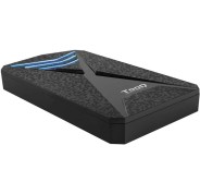 Tooq Carcasa Externa Gaming HDD/SDD 2.5\" hasta 9.5mm SATA USB 3.0/3.1 Gen 1 - Iluminacion LED Azul - Sin Tornillos - Color Negro