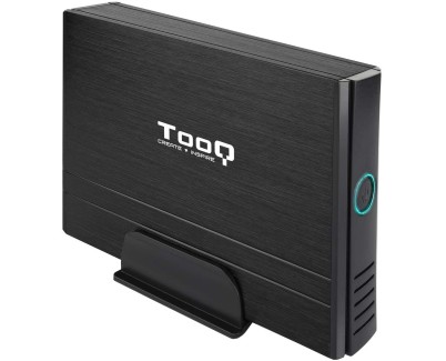 Tooq Carcasa Externa HDD 3.5\" SATA/IDE USB 2.0 con Soporte - Color Negro