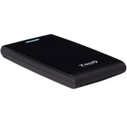 Tooq Carcasa Externa HDD/SDD 2.5" hasta 12,5mm SATA USB 3.0 - Sin Tornillos - Color Negro