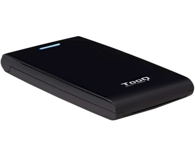 Tooq Carcasa Externa HDD/SDD 2.5\" hasta 12,5mm SATA USB 3.0 - Sin Tornillos - Color Negro