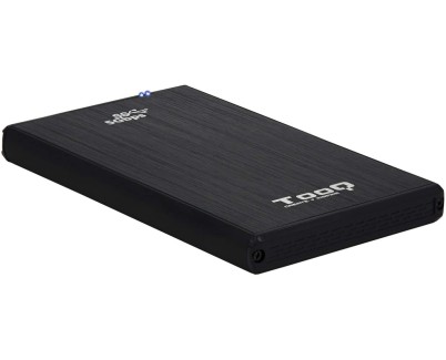 Tooq Carcasa Externa HDD/SDD 2.5\" hasta 9,5mm SATA USB 3.0/3.1 Gen 1 - Color Negro