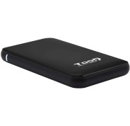 Tooq Carcasa Externa HDD/SDD 2.5\" hasta 9.5mm SATA USB 3.0/3.1 Gen 1 - Sin Tornillos - Color Negro