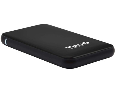Tooq Carcasa Externa HDD/SDD 2.5\" hasta 9.5mm SATA USB 3.0/3.1 Gen 1 - Sin Tornillos - Color Negro