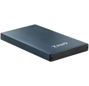 Tooq Carcasa Externa HDD/SDD 2.5" hasta 9,5mm SATA USB 3.0 - Color Azul Marino Metalizado