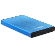 Tooq Carcasa Externa HDD/SDD 2.5\" hasta 9,5mm SATA USB 3.0 - Color Azul