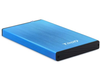 Tooq Carcasa Externa HDD/SDD 2.5\" hasta 9,5mm SATA USB 3.0 - Color Azul