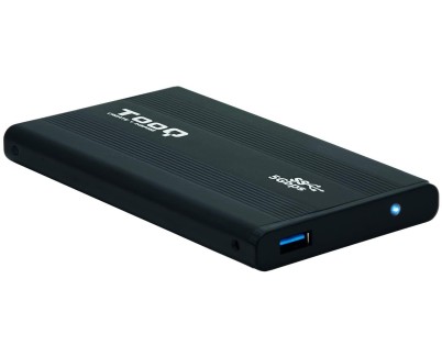 Tooq Carcasa Externa HDD/SDD 2.5\" hasta 9,5mm SATA USB 3.0 - Color Negro