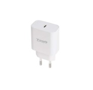 Tooq Cargador de Pared 1x USB-C/PD 20W - Color Blanco