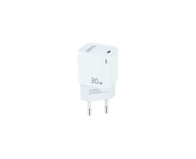 Tooq Cargador de Pared GaN USB-C/PD 30W - Color Blanco