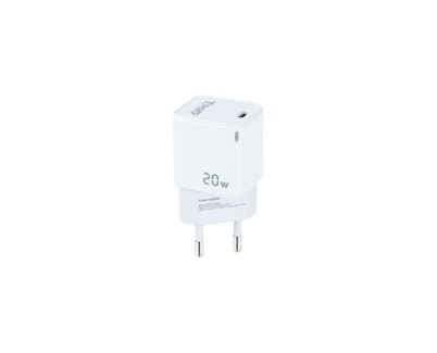 Tooq Cargador de Pared USB-C/PD 20W - Color Blanco