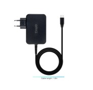 Tooq Cargador de Portatil GaN USB-C/PD 3.0 90W - Cable de 1.80m - Color Negro