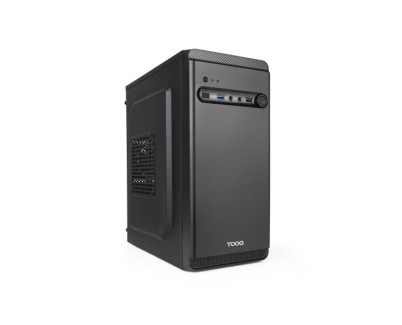 Tooq Dodeka Ultra Caja Torre MicroATX - Tama&ntilde;o Disco Soportado 3.5\", 2.5\" - USB-A 2.0, USB-A 3.0, USB-C y Audio - Fuente de Alimentaci&oacute;n 500W - Color Negro