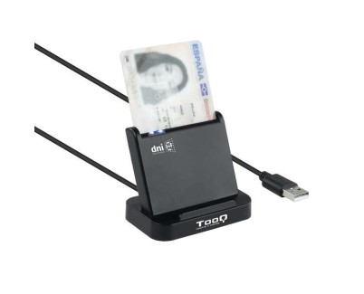 Tooq Lector de Tarjetas Inteligentes DNIe VISION USB 2.0 - Color Negro