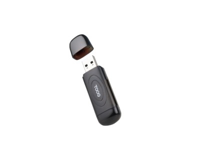 Tooq Lector de Tarjetas USB-A 3.0 - Compatible con SD, Micro SD y TF - Color Negro