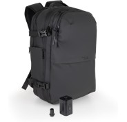 Tooq Mochila de Viaje de 55L - Espalda y Asas Acolchadas - Compresion al Vacio - Incluye Bomba de Aire y Accesorios - Resistente al Agua - Multiples Compartimentos - 49x37x21cm - Color Negro
