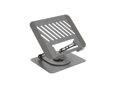 Tooq PH-DAFNE-G Soporte de Sobremesa para Portatil - De 11\" a 17\" - Acero - Rotacion 360 - Plegable y Portatil - Estable y Antideslizante - Ajustable - Color Gris Oscuro