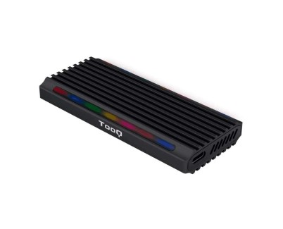 Tooq Shinobi Carcasa Externa SSD M.2 NGFF/NVMe USB-C 3.1 Gen2 RGB