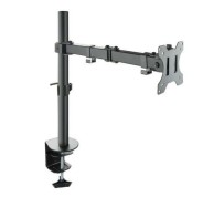 Tooq Soporte de Mesa con Brazo Articulado para Monitor de 13\"-32\" - Giratorio e Inclinable - Gestion de Cables - Peso Max 8kg - VESA 100x100mm - Color Negro