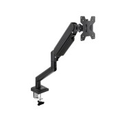 Tooq Soporte de Mesa con Brazo Articulado para Monitor de 13\"-34\" - Giratorio e Inclinable - Gestion de Cables - Peso Max 10kg - VESA 100x100mm - Color Negro