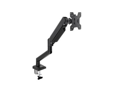 Tooq Soporte de Mesa con Brazo Articulado para Monitor de 13\"-34\" - Giratorio e Inclinable - Gestion de Cables - Peso Max 10kg - VESA 100x100mm - Color Negro