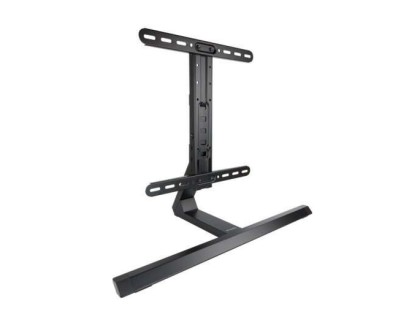 Tooq Soporte de Mesa para TV de 32\"-65\" - Gestion de Cables - Peso Max 40Kg - VESA 400X400mm - Fabricado en Aluminio - Color Negro