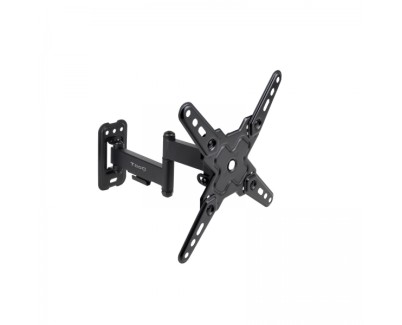 Tooq Soporte de Pared con Brazo Articulado para Pantallas de 13\"-43\" - Giratorio e Inclinable - Gestion de Cables - Peso Max 20kg - VESA Max. 200x200mm - Color Negro