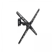 Tooq Soporte de Pared con Brazo para Pantallas de 13\"-55\" - Giratorio e Inclinable - Gestion de Cables - Peso Max 25kg - VESA Max. 400x400mm - Color Negro
