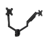 Tooq Soporte de Pared con Brazos Articulados para Monitores de 13\"-34\" - Piston de Gas - Giratorio e Inclinable - Gestion de Cables - Peso Maximo 10kg - VESA 100x100 - Color Negro