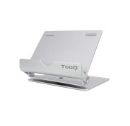 Tooq Soporte de Sobremesa para Tablet hasta 10\" - Inclinable y Giratorio - Base Antideslizante - Color Plata