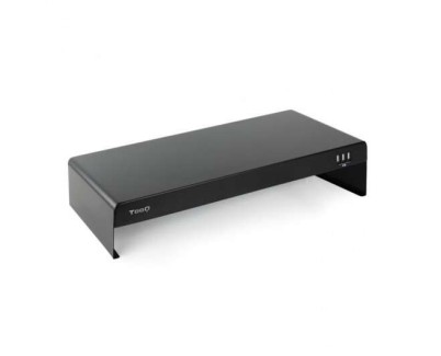 Tooq Soporte Elevador para Monitor o Portatil - 3x USB 2.0 - Peso Max. 20kg - Color Negro
