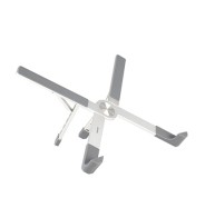 Tooq Soporte para Portatil hasta 17.3\" - Plegable y Portatil - Color Plata