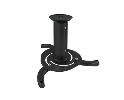 Tooq Soporte Universal de Techo para Proyector - Inclinable y Giratorio - Peso Max 10Kg - Color Negro