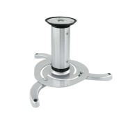 Tooq Soporte Universal de Techo para Proyector - Inclinable y Giratorio - Peso Max 10Kg - Color Plata