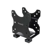 Tooq Soporte VESA para Mini PC - 4 Opciones de Instalacion - Peso Max 5kg - VESA 100x100 - Color Negro