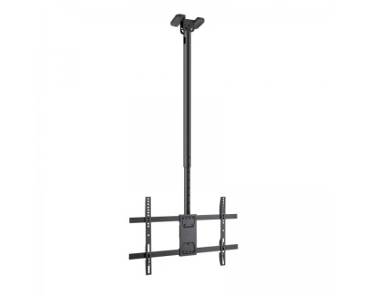 Tooq Soporte XL de Techo para Pantallas 43-86\" - Angulo de Giro 180&ordm; - Inclinable - Gestion de Cables - Peso Max. 60kg - VESA Max. 600x400mm - Color Negro