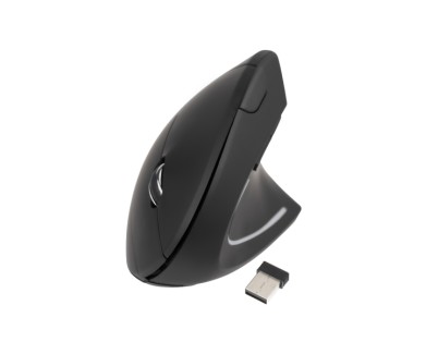 Tooq TQMWG-1104-B Raton Inalambrico Ergonomico - 3200dpi - 6 Botones - Color Negro