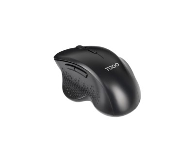 Tooq TQMWG-1105-B Raton Inalambrico Ergonomico - 1600dpi - 6 Botones - Color Negro
