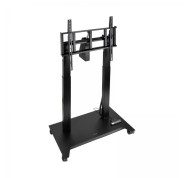 Tooq Uros Soporte de Suelo con Ruedas Electrico para Pantallas de 52-84\" - Regulacion Electrica de Altura e Inclinacion - Peso Max 100kg - VESA Max 600x500 - Color Negro