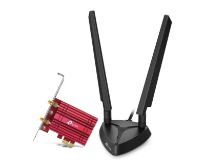 TP-Link Archer TXE75E Adaptador PCIe WiFi 6E AXE5400 Bluetooth 5.2 con 2 Antenas de Alta Ganancia