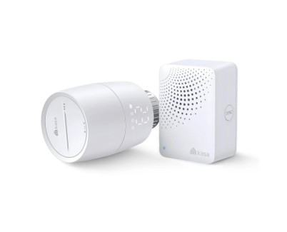 TP-Link Kasa KE100 KIT Smart Termostato de Radiador Inteligente con Centralita - WiFi - Temporizador - Proteccion contra Heladas - Control con Asistente Virtual y App - Color Blanco