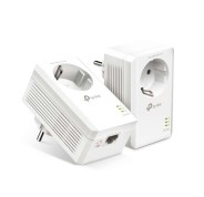 TP-Link Kit de Inicio AV1000 Gigabit Powerline con Enchufe Incorporado