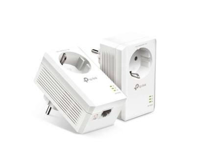 TP-Link Kit de Inicio AV1000 Gigabit Powerline con Enchufe Incorporado