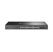 TP-Link Omada SG3428 Switch 28 Puertos - Gestionado - 24xRJ45 1Gbps - 4xSFP - Soporta QOS - Conmutacion hasta 56Gbps - Carcasa Metalica - Color Negro