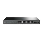 TP-Link Omada Switch Smart Gigabit JetStream - 24 Puertos PoE+ - 4 Ranuras SFP - Montaje en Rack