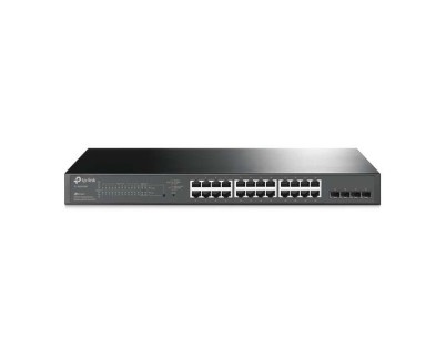 TP-Link Omada Switch Smart Gigabit JetStream - 24 Puertos PoE+ - 4 Ranuras SFP - Montaje en Rack