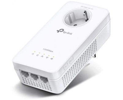 TP-Link Punto de Acceso WiFi AC1200 Doble Banda - Transferencia de hasta 1200Mbps - Enchufe Integrado y 3x RJ45 - 2x2 MIMO