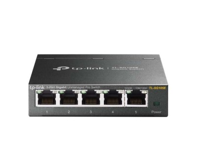 TP-Link Switch Easy Smart de 5 puertos Gigabit - Plug & Play - Carcasa Metalica - Reduce el Consumo de Energia