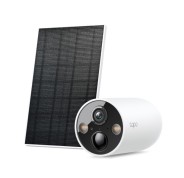 TP-Link Tapo C425 KIT Camara de Seguridad - 2K QHD - Deteccion con IA - Bateria 10Ah - Luz LED - Panel Solar - Vision Nocturna - WiFi - Audio Bidireccional - Resolucion 4Mpx - Color Blanco y Negro
