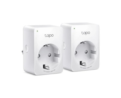 TP-Link Tapo P110 Pack de 2 Enchufes Inteligentes - WiFi - Autoapagado - Monitorizacion de Energia y Gasto - Modo Ausente - Control con App y Asistentes Virtuales - Color Blanco