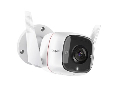 TP-Link Tapo TC65 Camara de Seguridad WiFi 2K+3MP Exterior - Vision Nocturna - Deteccion de Movimiento - Alarma de Luz y Sonido - Audio Bidireccional